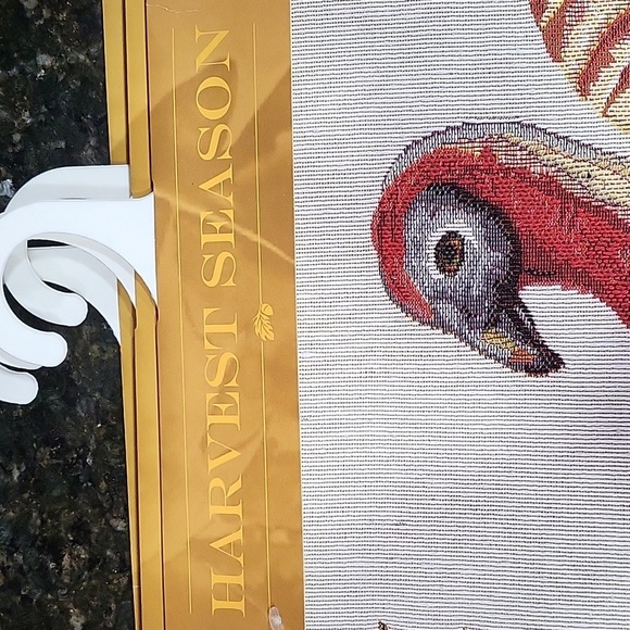 NWT Set Of 4 Croft and Barrow Fall Table Placemats Turkey and Leaves - Picture 3 of 5